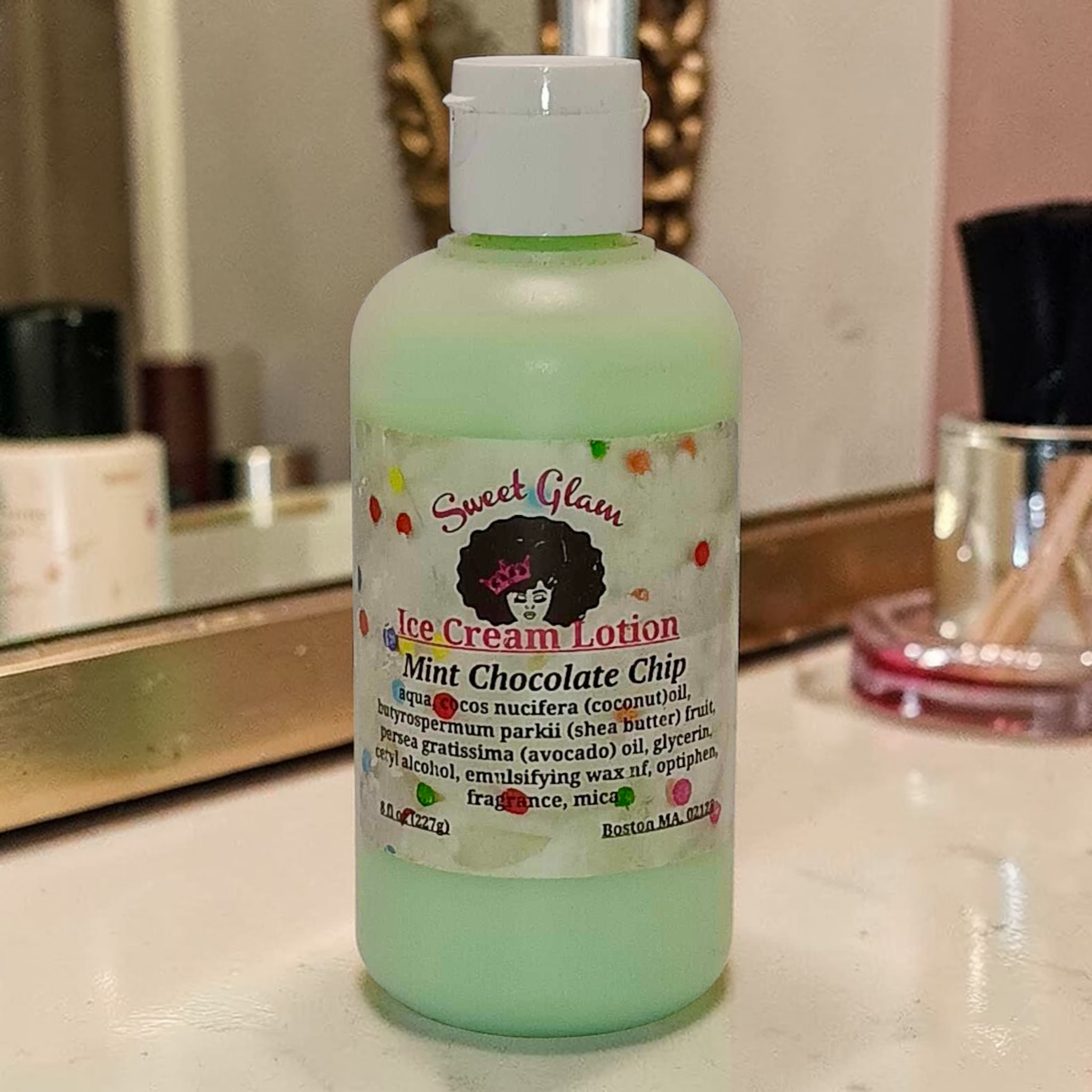 Ice Cream lotion Mint Chocolate Chip